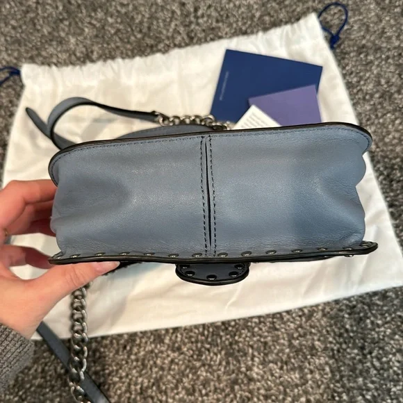 Rebecca Minkoff Midnighter Mini Messenger - Dusty Blue - Picture 6 of 12